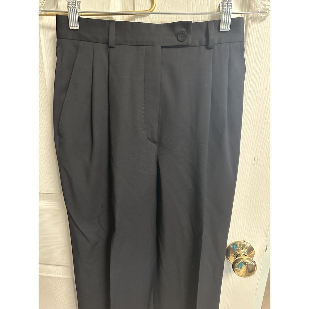2 Pair Bernard Zins Pants Wool 4 Small France Black 26x26 VNT 90s Cerruti 1881 - Picture 4 of 14